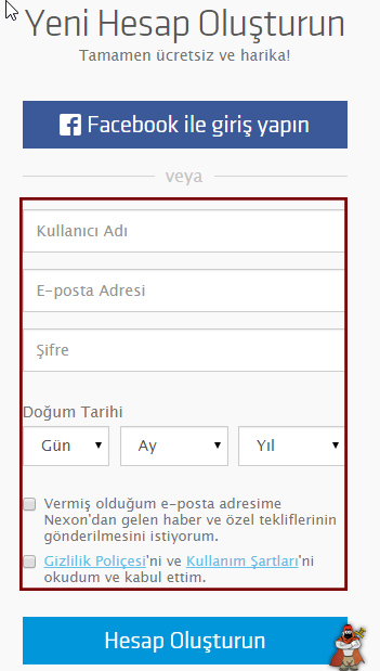 Combat Arms Kayıt ol