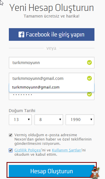 Combat Arms Kayıt ol