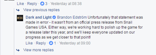 Dark And Light Erken Erişimi Ertelenmiş Olabilir