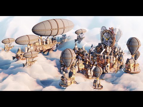 Minecraft Timelapse - The Steampunk City | Aderlyon Build Team