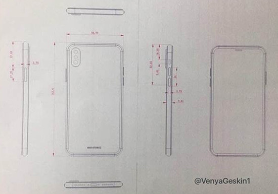 Seri Üretimine Başlanan iPhone 8'in Tasarımı Sızdırıldı!