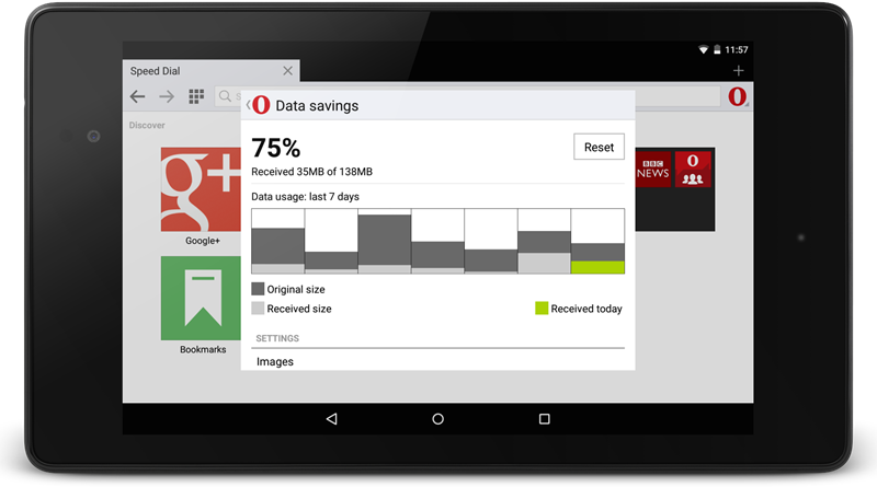 Opera'nın Android Sürümü Güncellendi! 2 Opera'nın Android Sürümü Güncellendi!