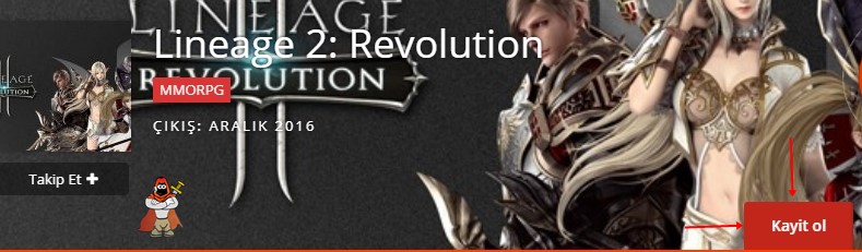 Lineage 2: Revolution Kayıt Ol