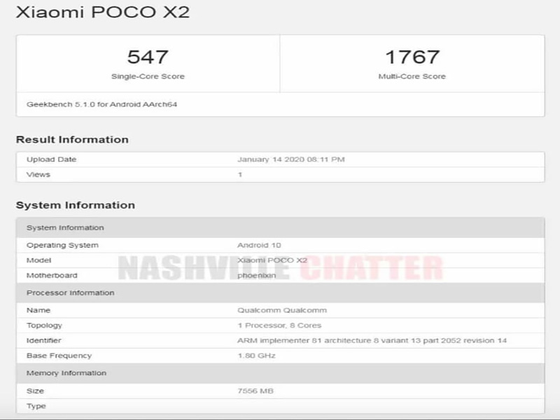Xiaomi Poco X2 Geekbench Testinde Ortaya Çıktı 1 Xiaomi Poco X2 Geekbench Testinde Ortaya Çıktı