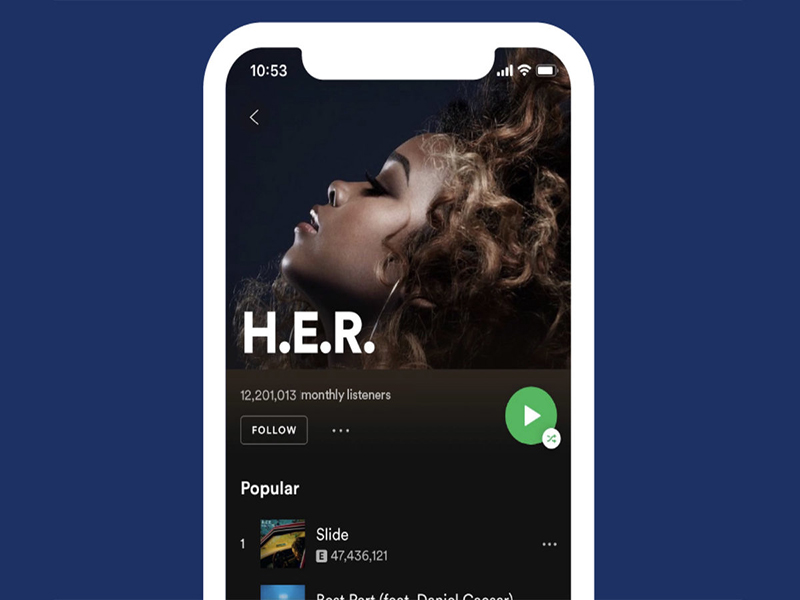 Spotify iOS Arayüzü Yenilendi