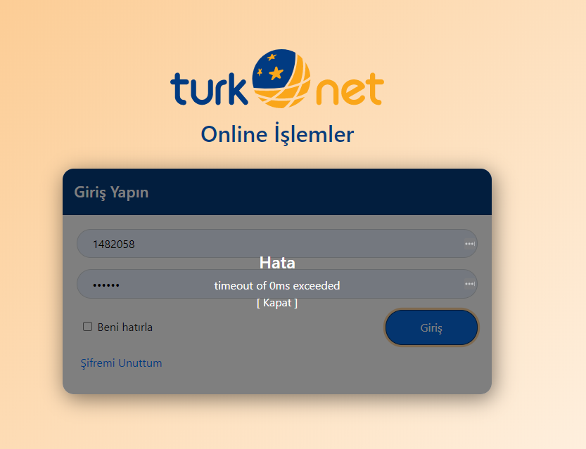 Türknet Kesintisi Ve Erişim Problemi