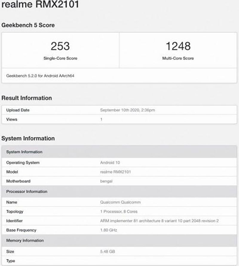 Realme C17 Performans Testinde Ortaya Çıktı 1 Realme C17 Performans Testinde Ortaya Çıktı
