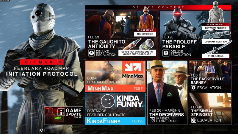 IO Interactive, Hitman 3 İçin Şubat Ayı Yol Haritasını Duyurdu 1 IO Interactive, Hitman 3 İçin Şubat Ayı Yol Haritasını Duyurdu