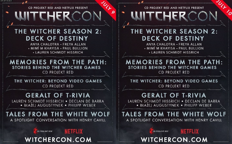 WitcherCon İçin Resmi Etkinlik Takvimi Açıklandı 1 WitcherCon İçin Resmi Etkinlik Takvimi Açıklandı