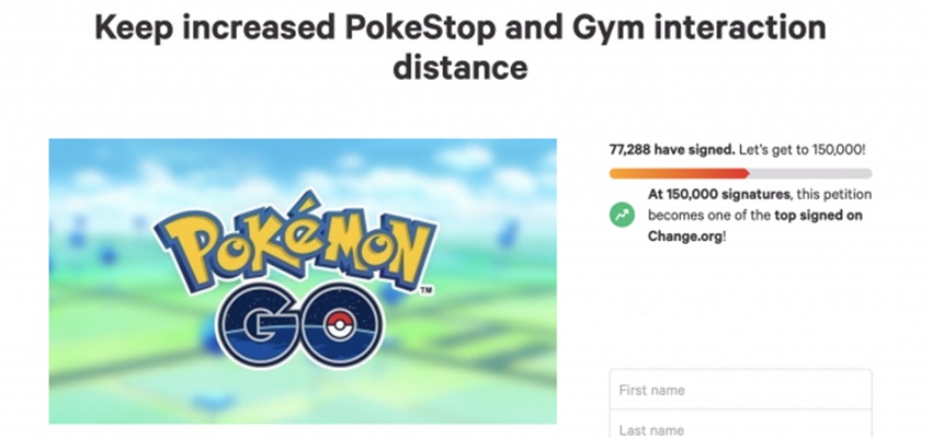 Pokemon Go Oyuncuları İmza Kampanyası Başlattı 1 Pokemon Go Oyuncuları İmza Kampanyası Başlattı