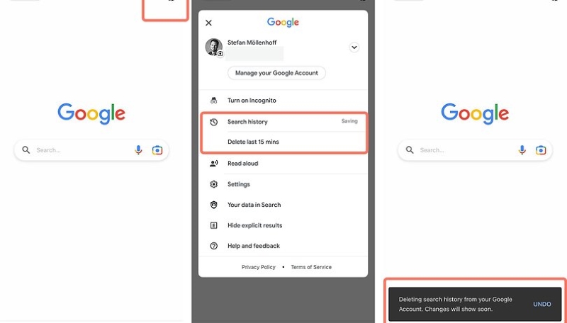 iPhone Sahipleri 15 Dakikalık Google Geçmişini Silebilecek 1 Google Geçmiş Silme