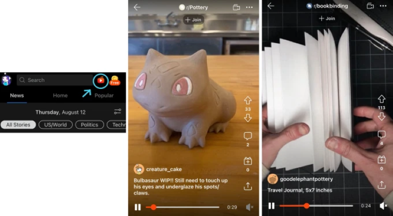 Reddit, iOS Uygulamasına TikTok Benzeri Kısa Videolar Ekledi 1 Reddit