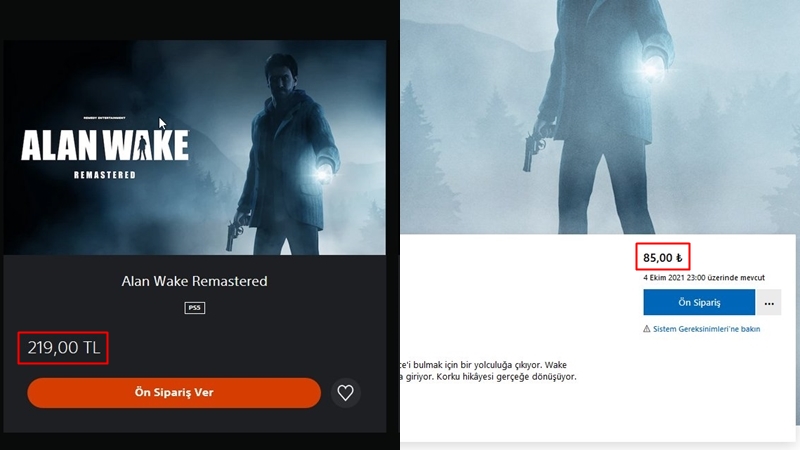 Alan Wake Remastered'ın PlayStation ve Xbox Fiyatları Arasındaki Dev Uçurum 1 Alan Wake Remastered fiyatı