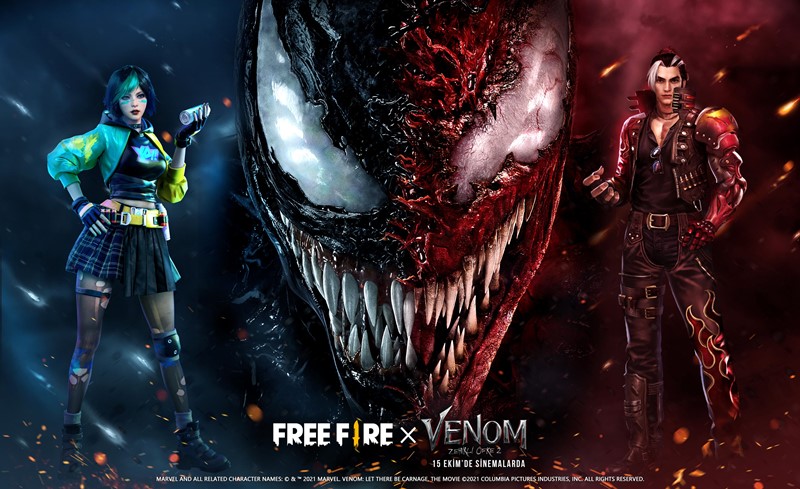 Sevilen Battle Royale Oyunu Free Fire'a Venom İçerikleri Geliyor 1 Free Fire Venom
