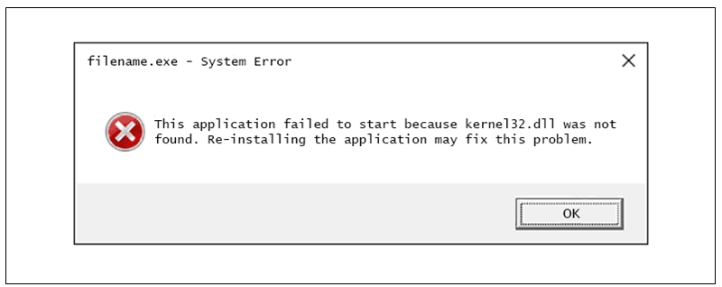 Kernel32.dll hatası