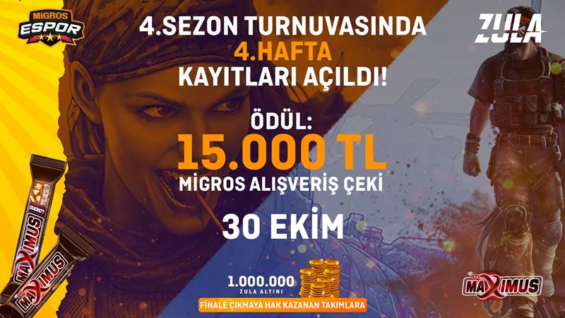 Migros Espor Zula Turnuvası, Büyük Ödüller Sunuyor 1 Migros Espor Zula Turnuvası