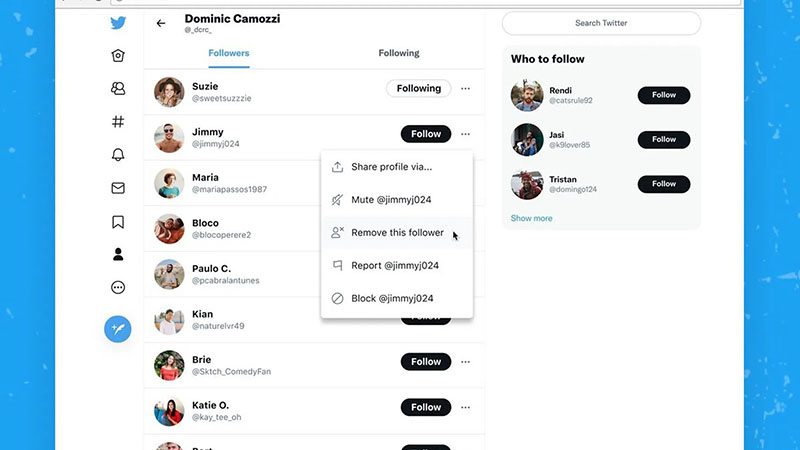 Twitter Takipçi Silme Özelliği
