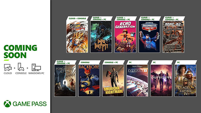 Xbox Game Pass Ekim Ayı