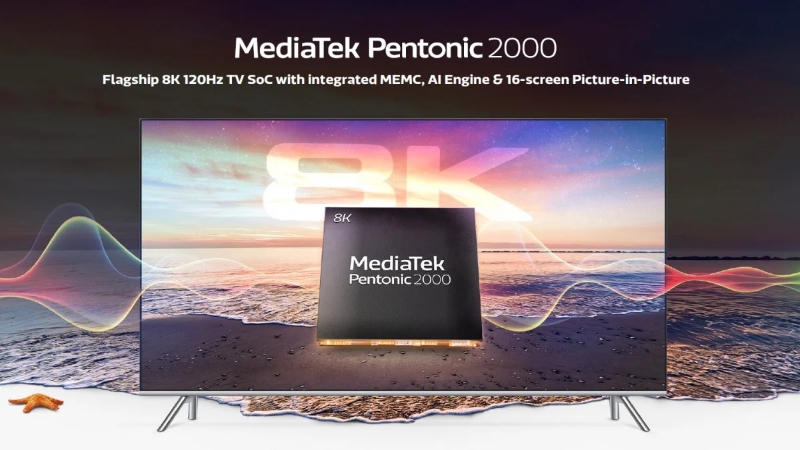 MediaTek, 8K TV İşlemcisi Pentonic 2000'i Duyurdu 3 Pentonic 2000