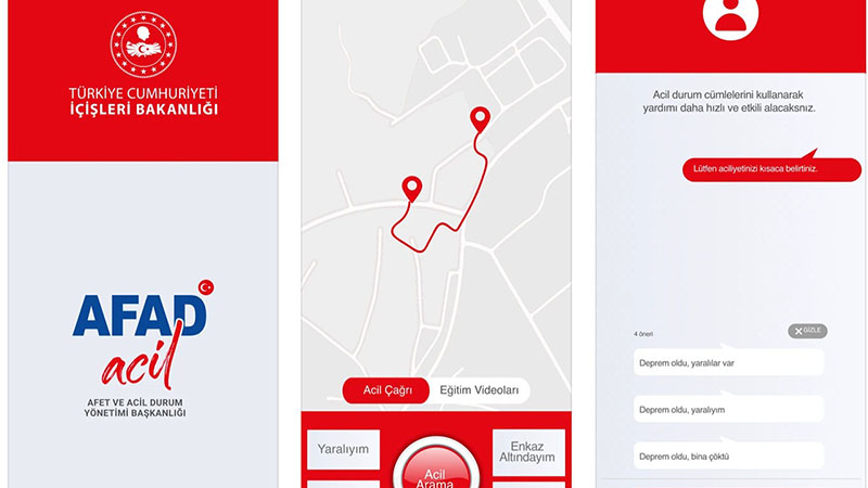 AFAD Acil Çağrı Uygulaması Mobil Cihazlar İçin Çıktı 3 AFAD Acil Çağrı Uygulaması
