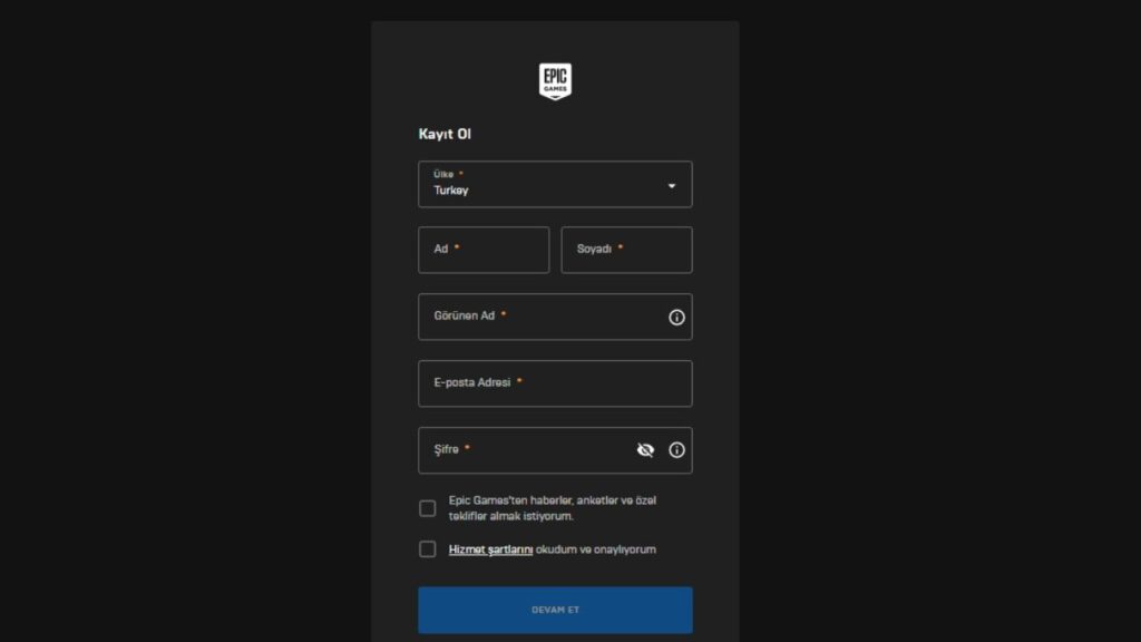 Epic Games Hesap Açma Nasıl Yapılır? 1 Epic Games Hesap Açma Nasıl Yapılır?
