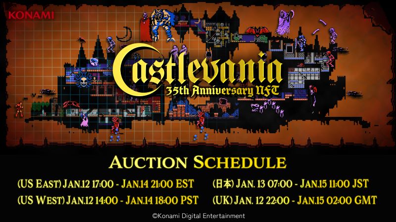 Konami, Castlevania NFT Seti ile Sektöre Giriş Yaptı 1 Castlevania NFT