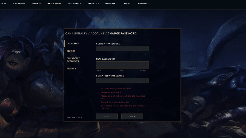 LoL Şifre Değiştirme Nasıl Yapılır? (LoL Şifremi Unuttum) 2 LoL Şifre Değiştirme