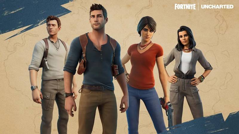 Fortnite Uncharted Paketi, Film ve Oyun Versiyonları ile Yayınlandı! 1 fortnite uncharted paketi