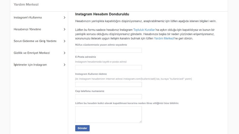 Instagram Hesap Kurtarmanın Yolları 5 Instagram Hesap Kurtarma