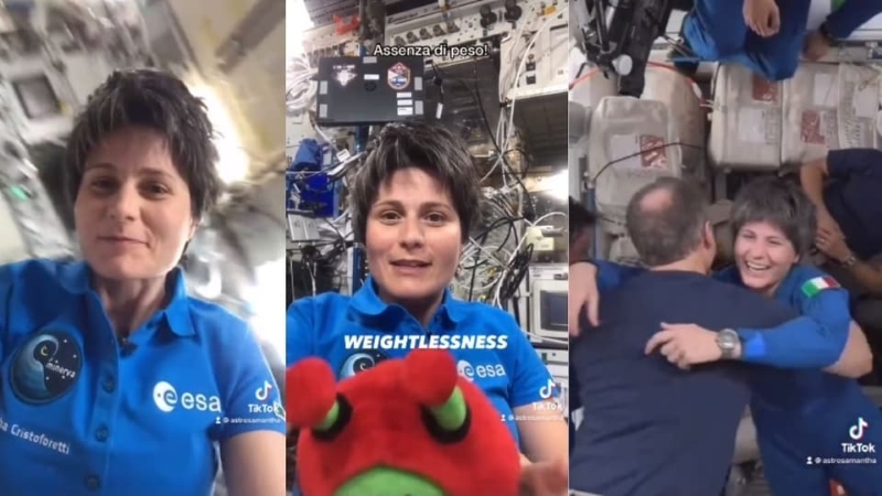 Astronotlar Uzayda TikTok Çekti 1 TikTok