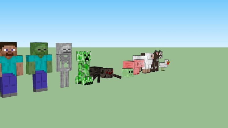 Minecraft Canavarları İsimleri (Yaratık Kaldırma Kodu) 5 Minecraft Canavarları İsimleri