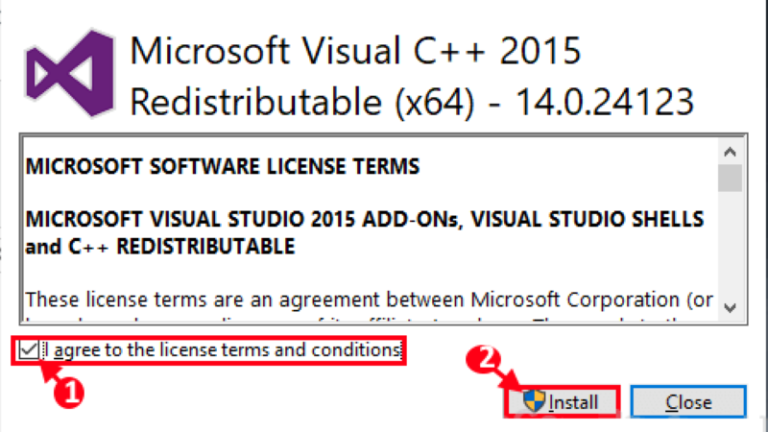 Скрипт установки microsoft vc redistributable