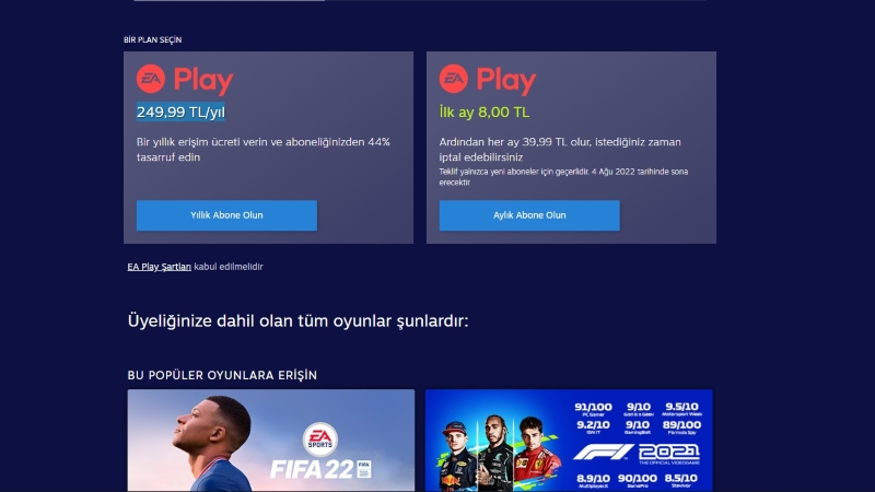EA Play Steam'de Kaçırılmayacak Bir Fiyata Düştü! 1 EA Play