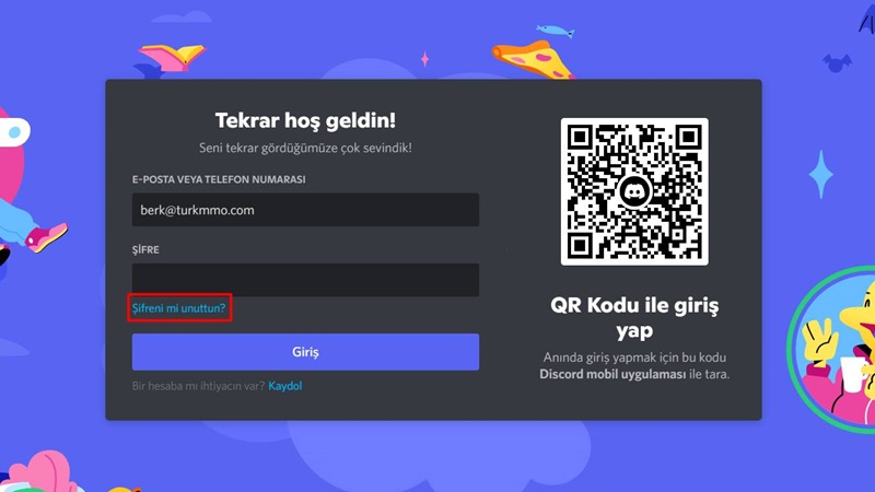 Discord Şifresini Unuttum Diyenlerin Yapması Gerekenler 1 discord şifremi unuttum