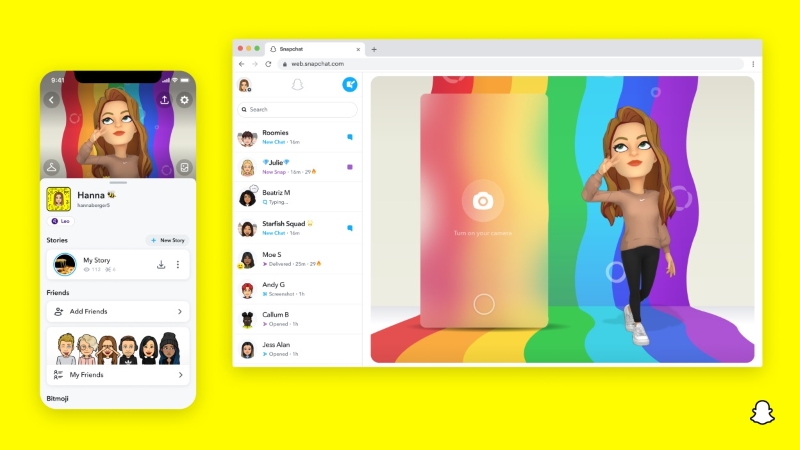 Snapchat Web Uygulaması Tanıtıldı 1 Snapchat Web