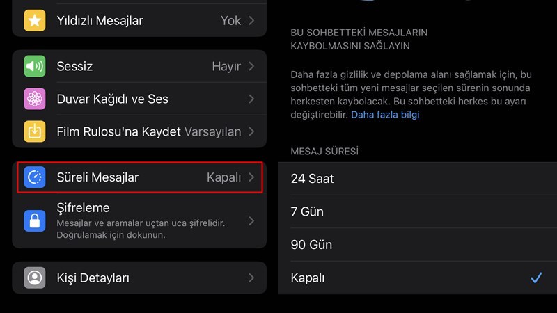 WhatsApp Süreli Mesaj Nedir, Nasıl Açılır ve Kapatılır? 2 whatsapp süreli mesaj