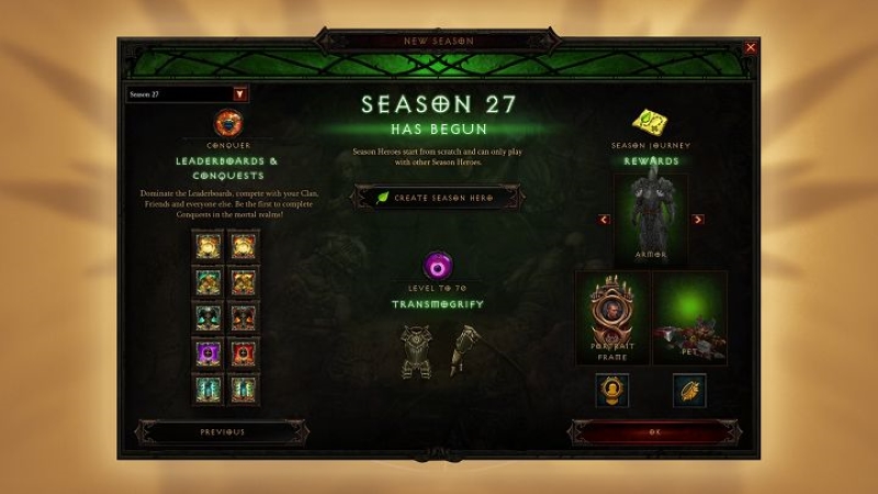 Diablo 3 27. Sezon Duyuruldu: Yenilikler Neler? 1 Diablo 3 27. Sezon