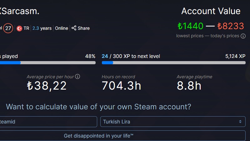 Steam Hesap Değeri Hesaplama Nasıl Yapılır? 6 Steam Heasp Değeri