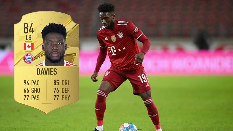 FIFA 23 Genç Yetenekler: En İyi 21 Yaş Altı Oyuncular 22 Alphonso Davies rating