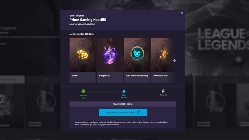 lol prime gaming
