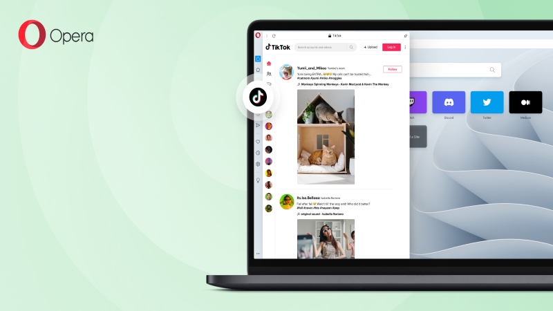 Opera, TikTok'u Tarayıcıya Entegre Etti 1 Opera