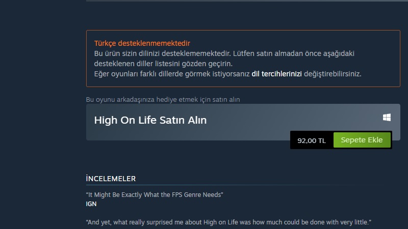 High On Life Steam'de 92 TL'den Satışa Sunuldu!