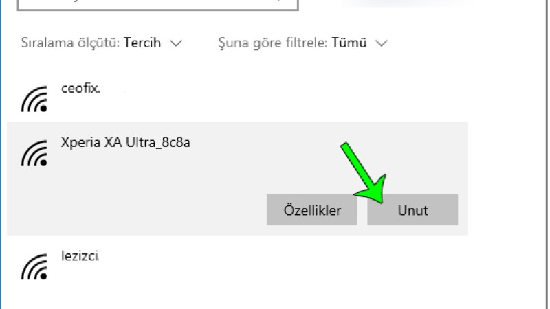 Laptop İnternete Bağlanmıyor Ne Yapabilirim? 7 Farklı Çözüm 6 bilinen wifi agi unut