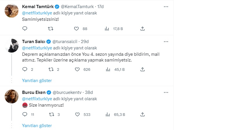 Sessiz Kalmakla Eleştirilen Netflix'ten 'Deprem' Açıklaması 2 Sessiz Kalmakla Eleştirilen Netflix'ten 'Deprem' Açıklaması