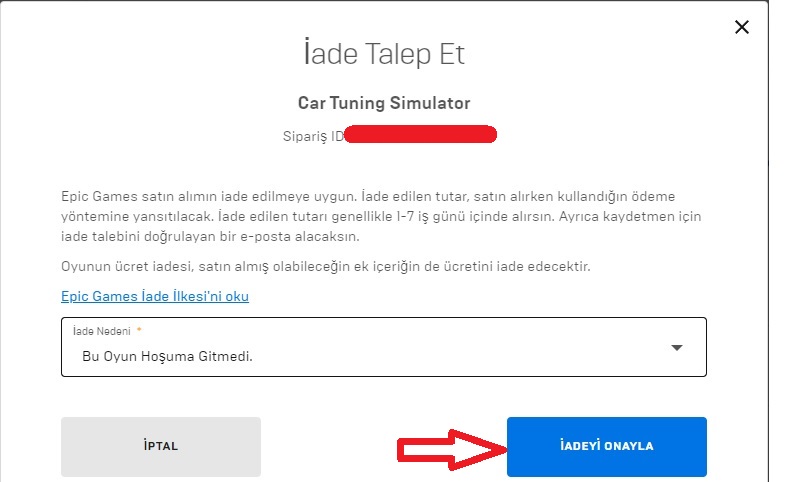 Epic Games Oyun İade Etme Nasıl Yapılır? - 2023 4 Epic Games Oyun İade Etme Nasıl Yapılır? - 2023