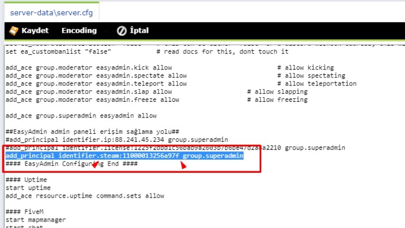 FiveM Admin Komutları (FiveM Admin Menü) - Tam Liste 2 FiveM Admin Komutları (FiveM Admin Menü) - Tam Liste
