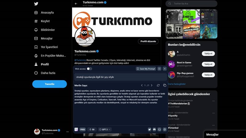 chatbot chrome uzantısı