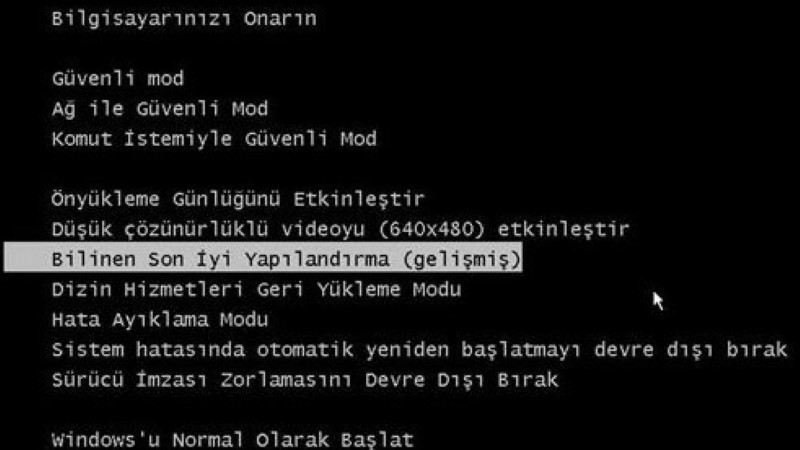 Recovery Hatası Çözümü (Windows Kurtarma Ekranı Hatası)