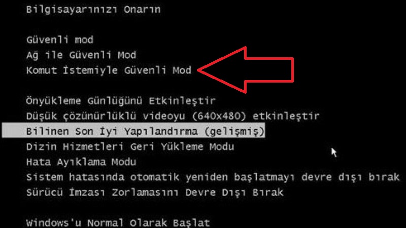 Recovery Hatası Çözümü (Windows Kurtarma Ekranı Hatası)