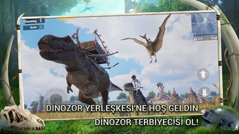 PUBG Mobile Dinozor Çağı'nı Savaş Alanına Getiriyor 2 pubg mobile dinozor çağı
